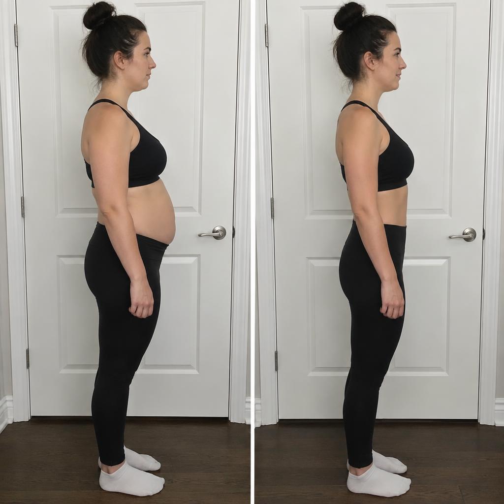 Before and after weight loss